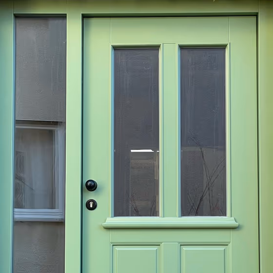 RAL Classic Pale Green RAL 6021 front door