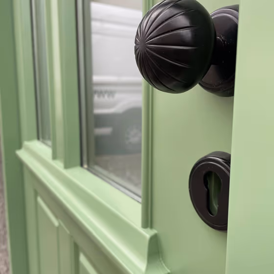 RAL Classic Pale Green RAL 6021 front door