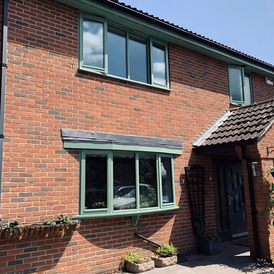 RAL Classic Pale Green RAL 6021 house exterior