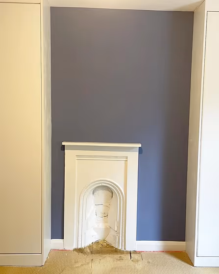 Blue victorian interior Little Green Pale Lupin review