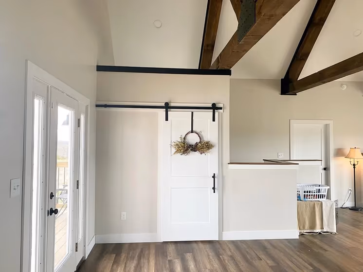 Pale Oak living room scandinavian interior
