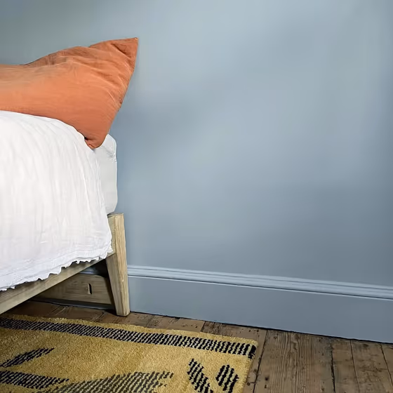 Pale Wedgwood bedroom paint