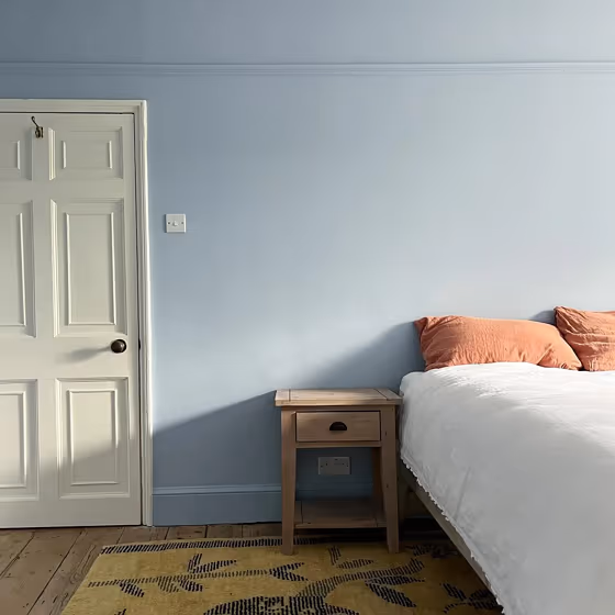 Little Greene Pale Wedgwood bedroom