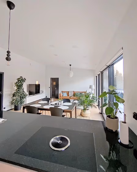 Tikkurila Paper F497 house interior wide