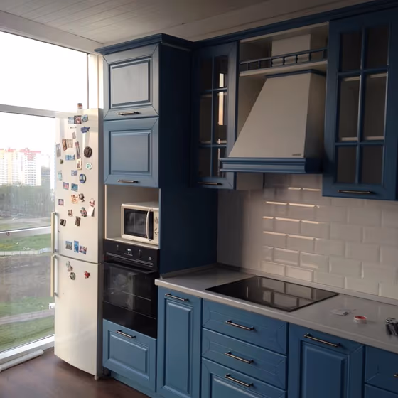 Pastel blue RAL 5024 kitchen