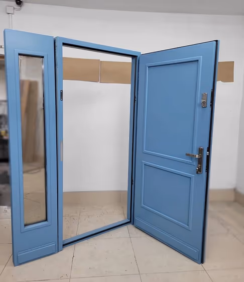 Pastel blue RAL 5024 door