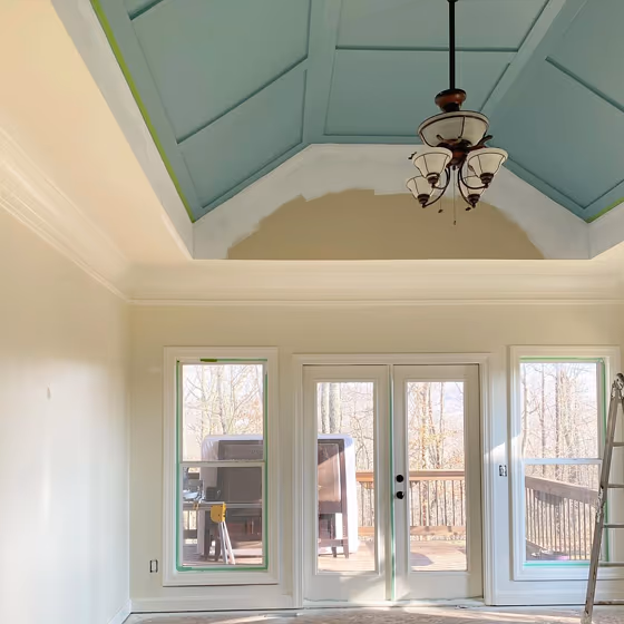 Sw peacock plume ceiling