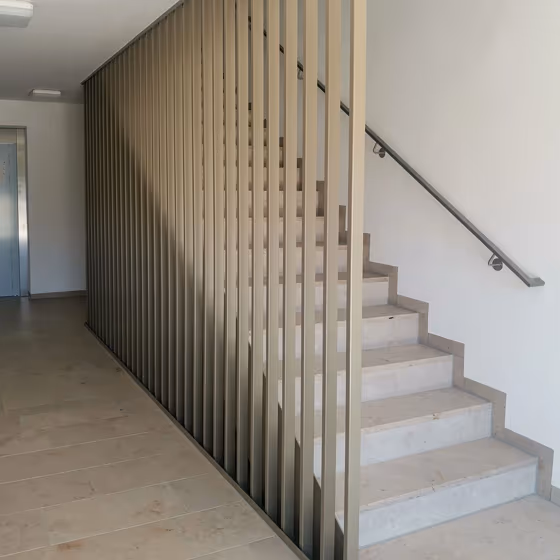 Pearl beige RAL 1035 stairs paint