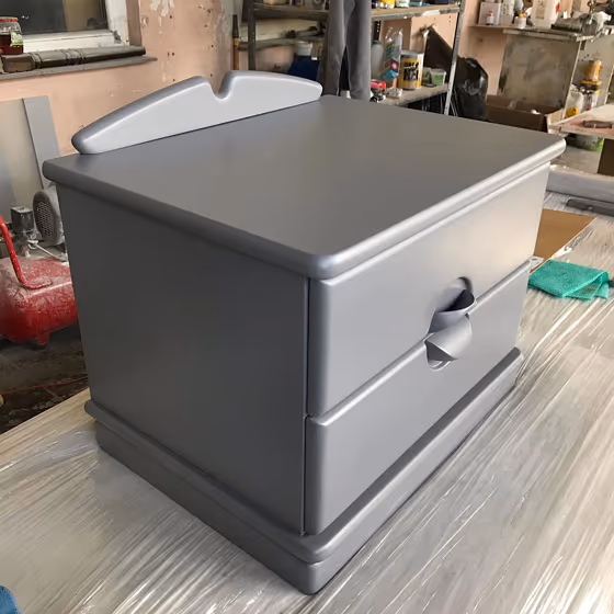 RAL Classic Platinum grey RAL 7036 painted furniture