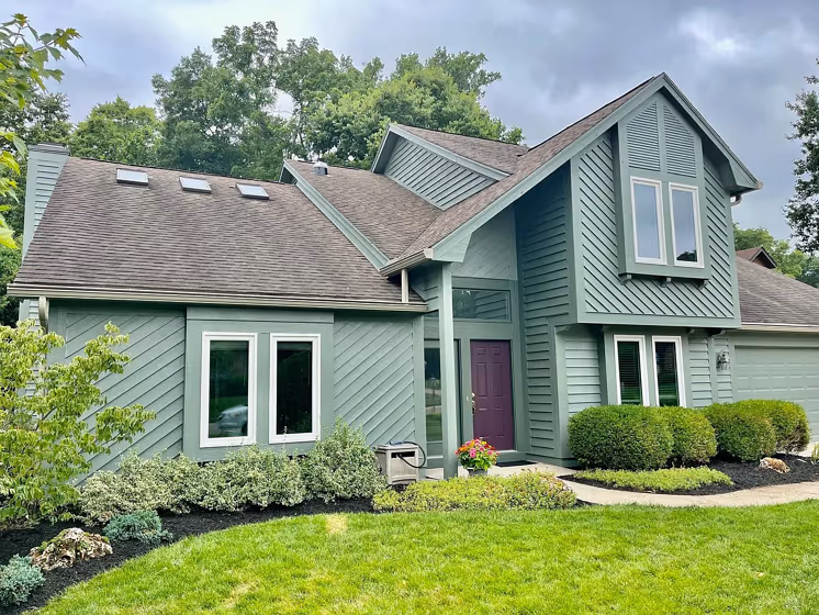 Sherwin Williams Plum Brown front door paint review