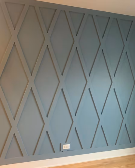 Poolhouse Accent Wall Panelling