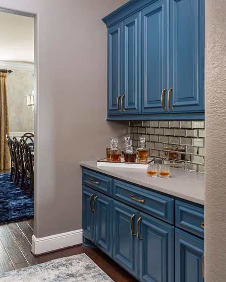 Sherwin Williams Rainstorm Kitchen Cabinets