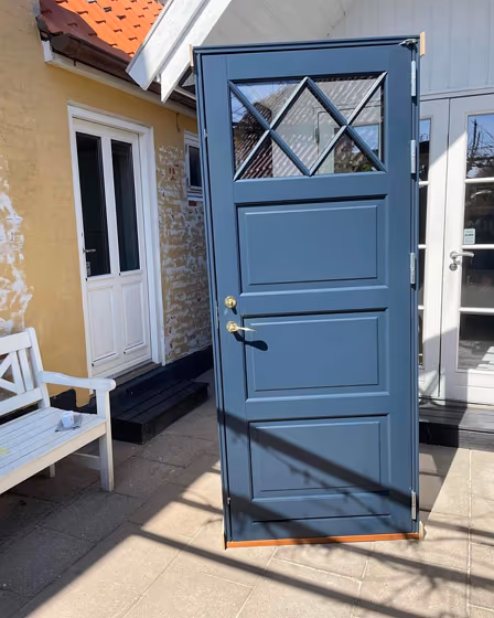 RAL Classic Grey Blue RAL 5008 front door