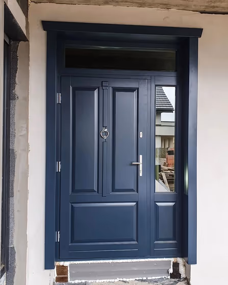 RAL Classic Grey Blue RAL 5008 front door