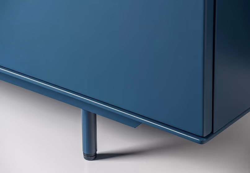 RAL Classic Grey Blue RAL 5008 painted furniture