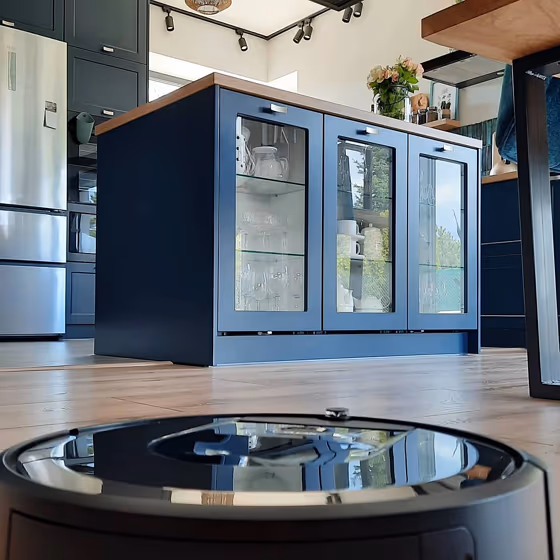 RAL Classic Grey Blue RAL 5008 kitchen cabinets