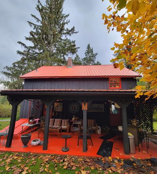 Sherwin Williams Real Red house exterior paint