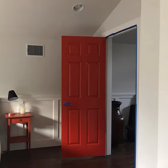Sherwin Williams Real Red door paint
