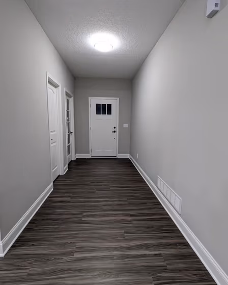 Sherwin Williams Repose Gray Hallway