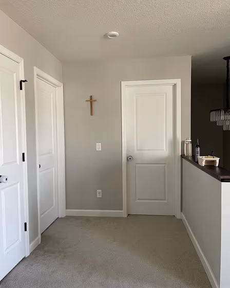 Sherwin Williams Repose Gray Stairs