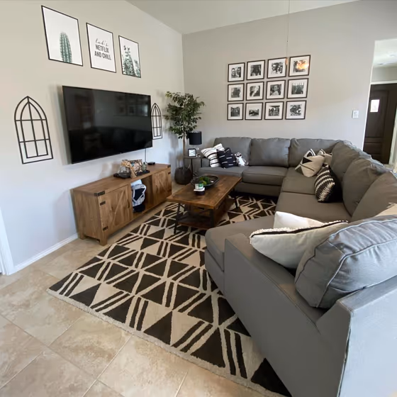 Repose Gray Living Room