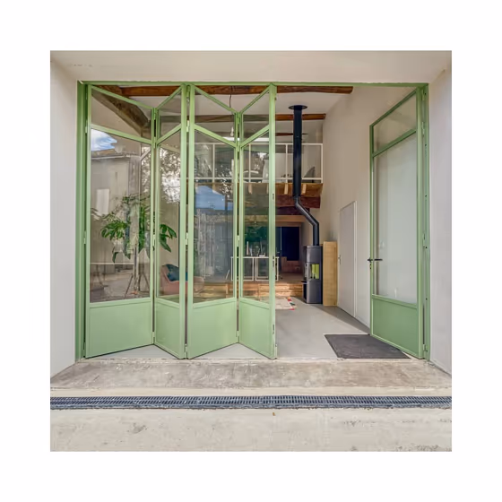 RAL Classic Reseda green RAL 6011 doors