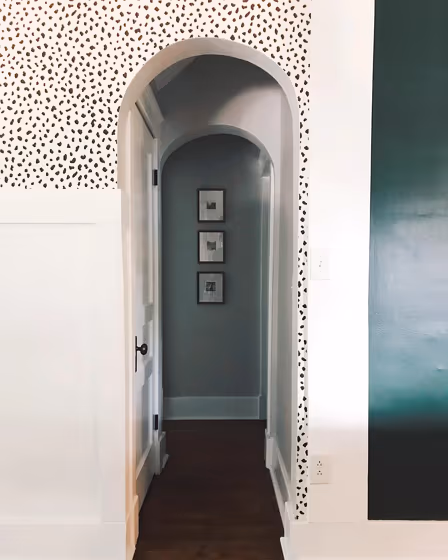 Sherwin Williams Rock Garden Hallway