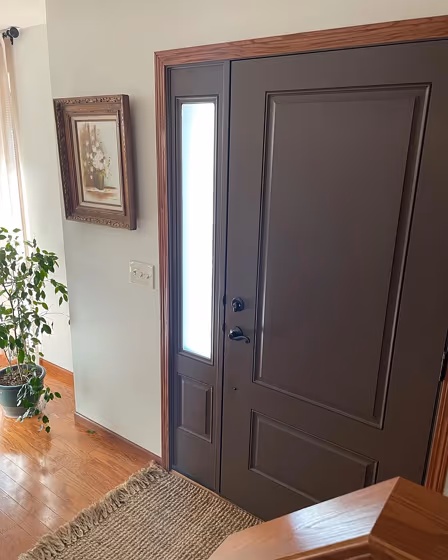 Sherwin Williams Rookwood Dark Brown door review