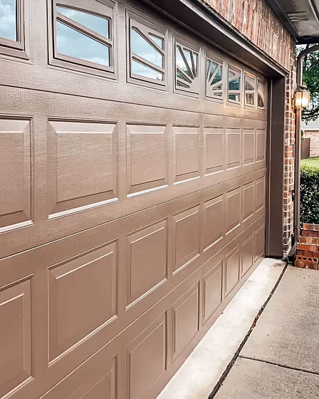 Sherwin Williams Rookwood Dark Brown garage door paint