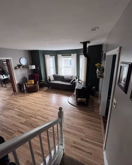 SW Rookwood Dark Green living room color review