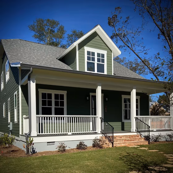 SW Rookwood Dark Green house exterior