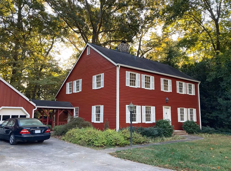 Rustic Red House Exterior