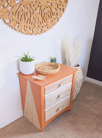 Behr Rusty Gate painted drawer