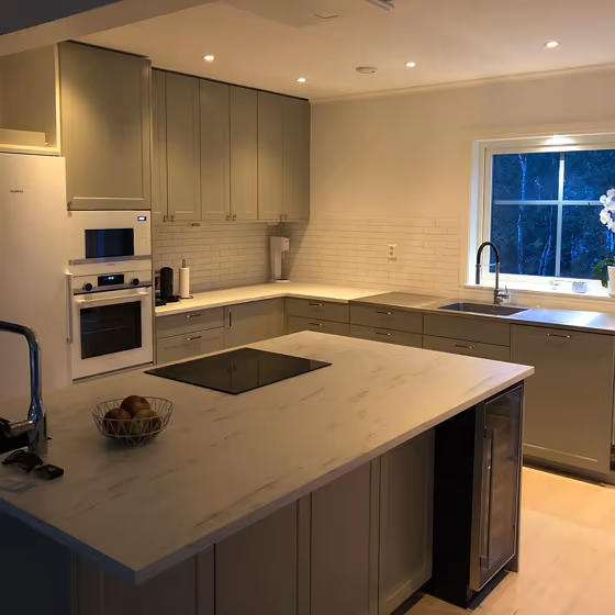 NCS S 3005-G50Y kitchen cabinets paint review