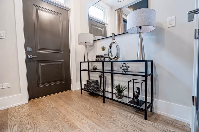 Sherwin Williams Sanctuary hallway paint