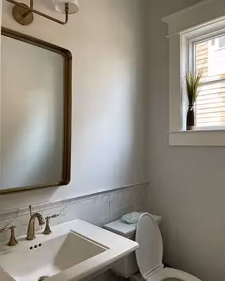 Sherwin Williams Sanctuary bathroom picture