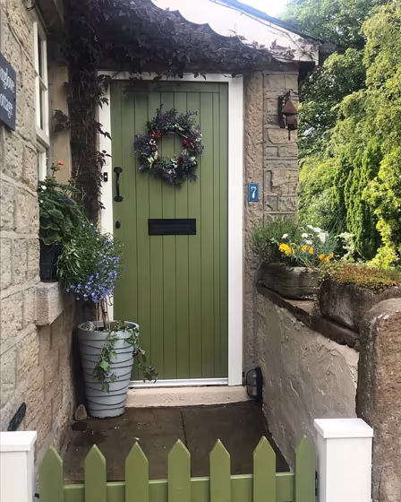 Farrow and Ball Sap Green 56 front door