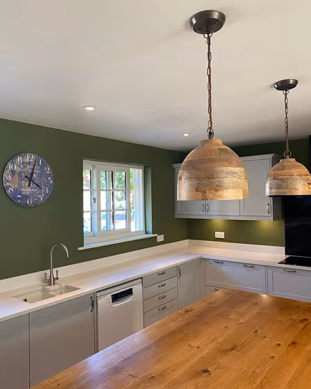 Farrow and Ball Sap Green 56 kitchen