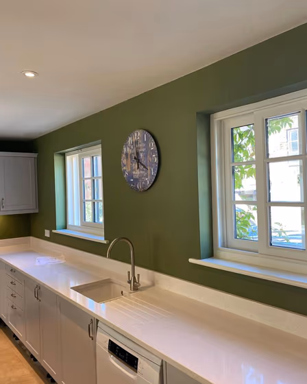 Farrow and Ball Sap Green 56 kitchen