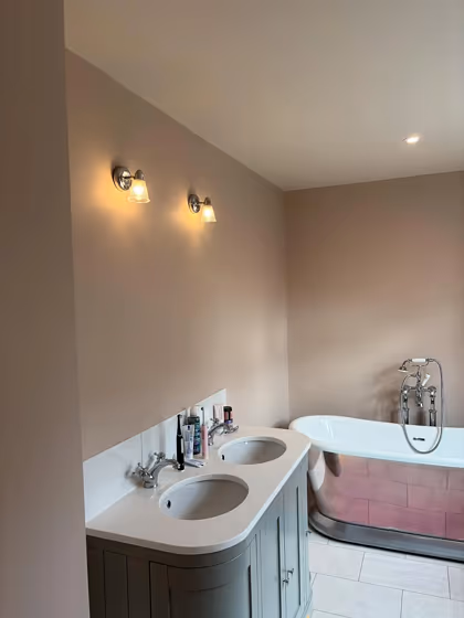 Farrow and Ball Scallop bathroom color