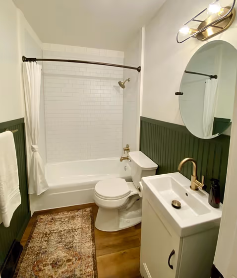 SW 6188 bathroom wall panelling