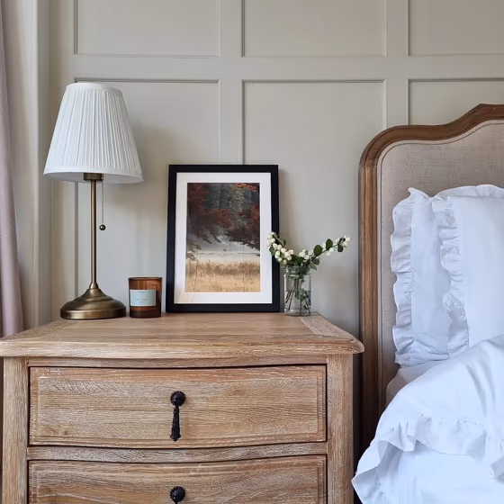 Farrow and Ball Shaded White 201 bedroom