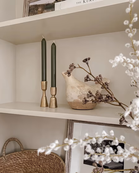 Farrow and Ball Shaded White 201 painted storage