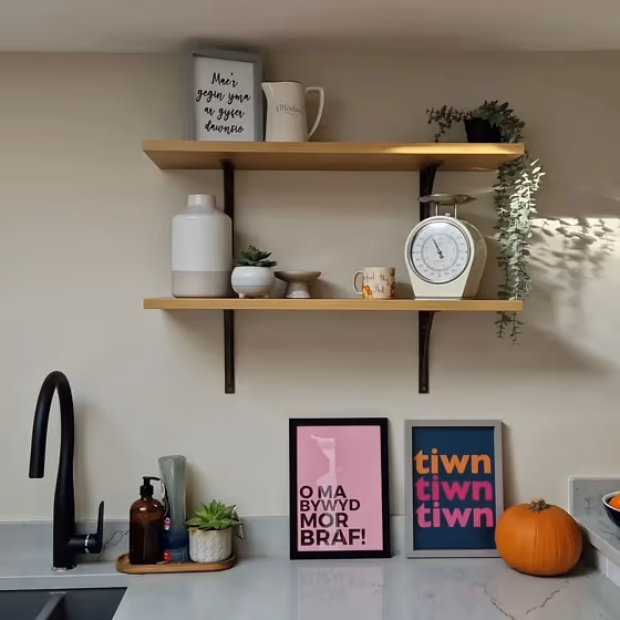 Farrow and Ball Shaded White 201 kitchen