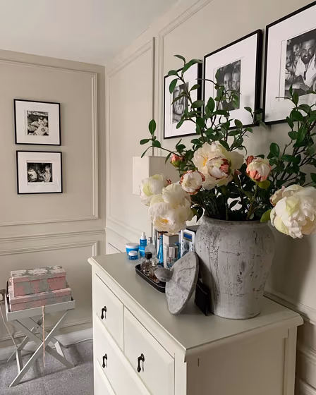 Farrow and Ball Shaded White 201 bedroom