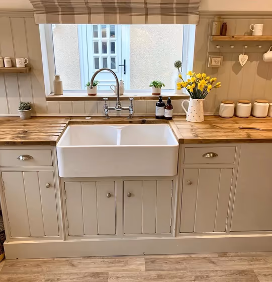 Farrow and Ball Shaded White 201 kitchen cabinets