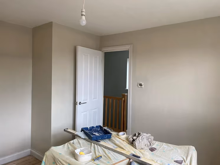 Farrow and Ball Shaded White 201 bedroom