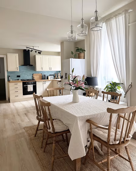 Farrow and Ball Shaded White 201 kitchen cabinets