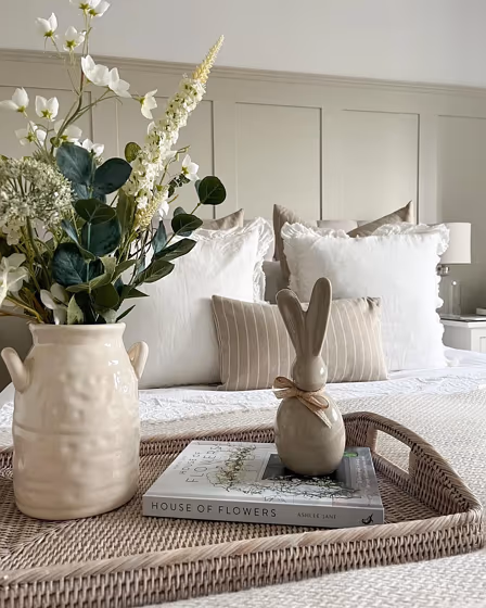 Farrow and Ball Shaded White 201 bedroom