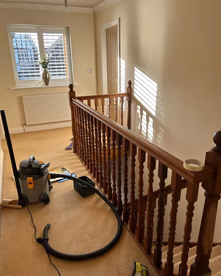 Farrow and Ball Shaded White 201 hallway